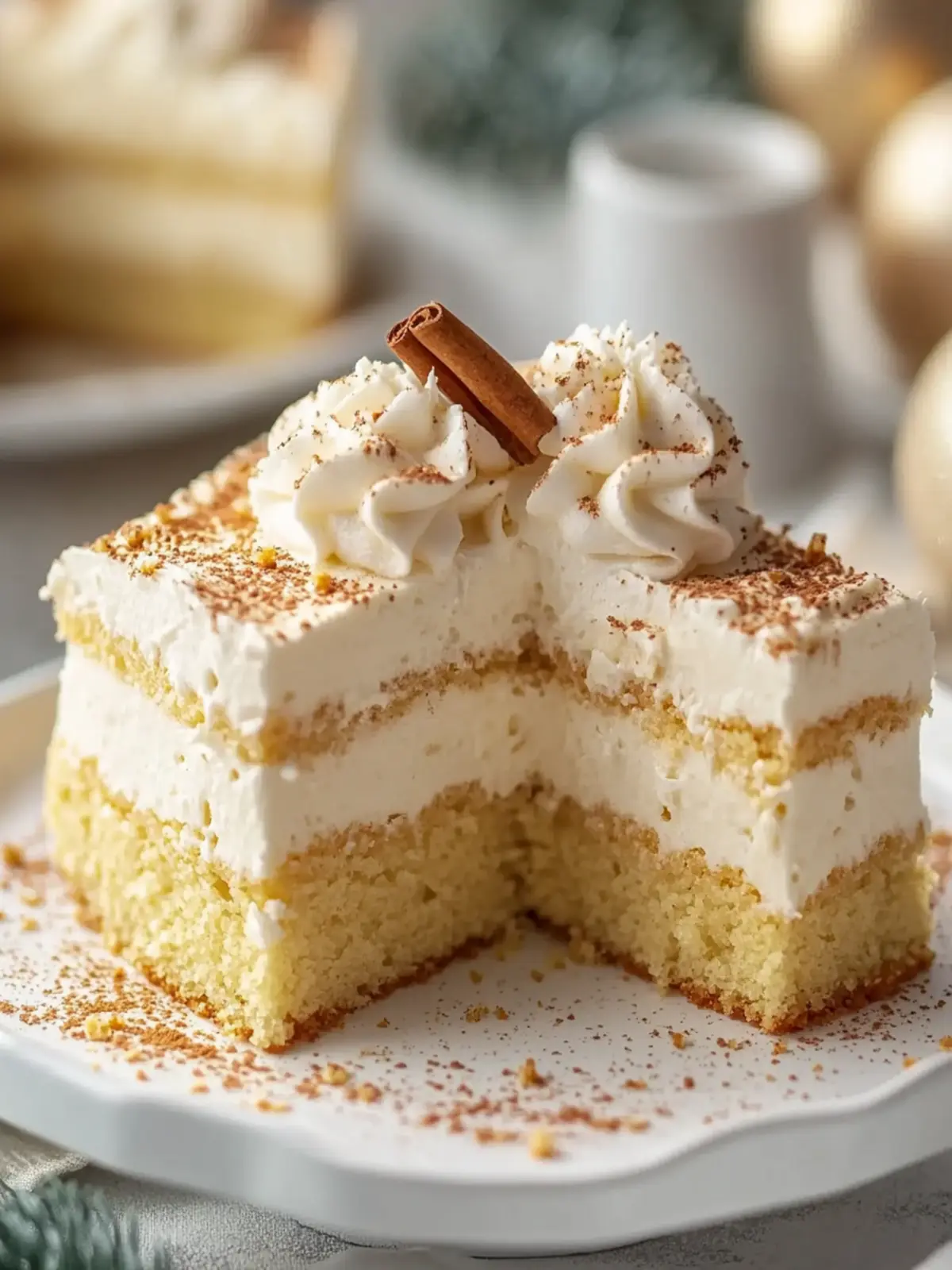 Eggnog Poke Cake: Your Ultimate Festive Delight at Home 3 Eggnog Poke Cake