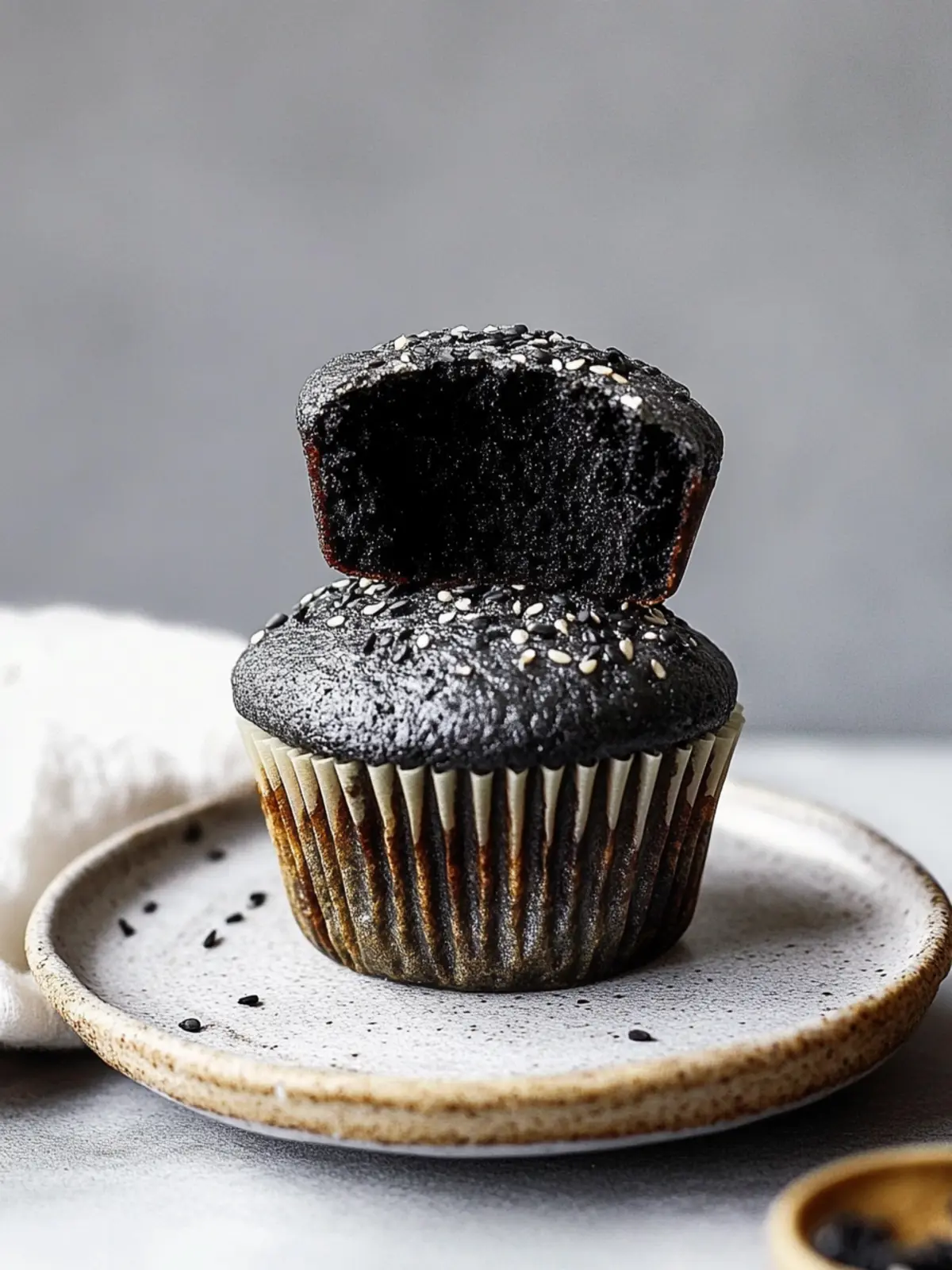 Irresistible Black Sesame Mochi Muffins You ll Love to Bake 2 Black Sesame Mochi Muffins