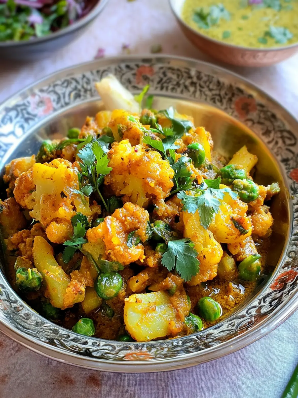 Savory Aloo Gobi Matar: Quick Vegan Delight to Savor 4 Aloo Gobi Matar