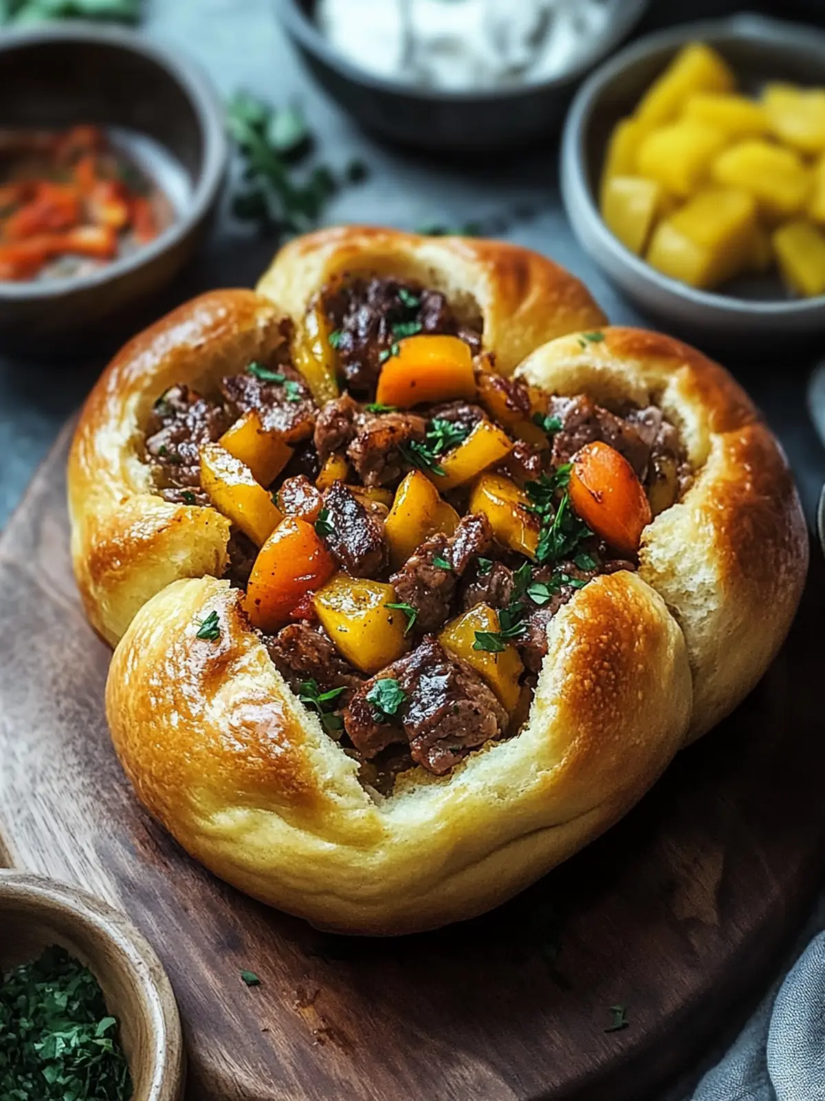 Fluffy Pan Bread With Beef: Delicious Customizable Rolls 4 Fluffy Pan Bread With Beef