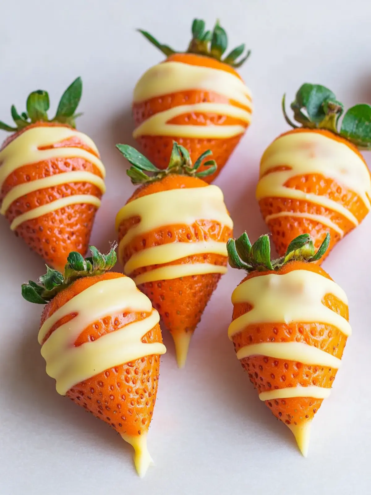 Easter Chocolate Dipped Carrot Strawberries: Fun to Make! 3 Easter Chocolate Dipped Carrot Strawberries