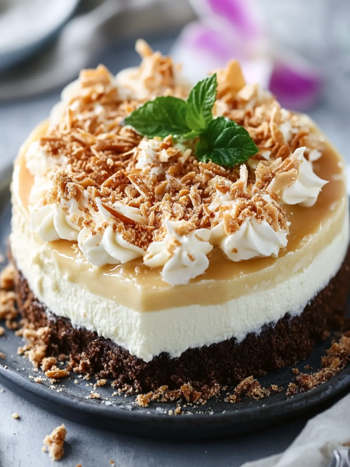 Delicious Samoa Cheesecake That Will Wow Your Taste Buds 2 Samoa Cheesecake