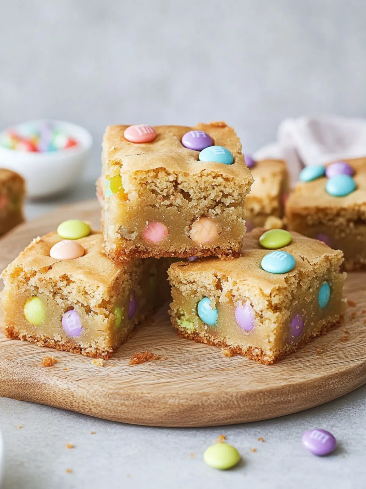 Easter M&M Blondies That Will Make Your Taste Buds Dance 4 Easter M&M Blondies
