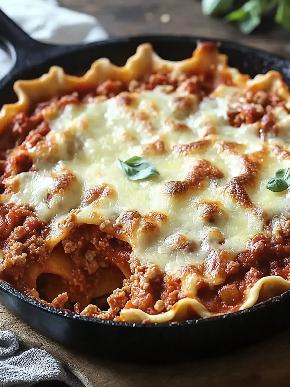 Delicious Lasagna Skillet Pie You Can Make in 30 Minutes 2 Lasagna Skillet Pie