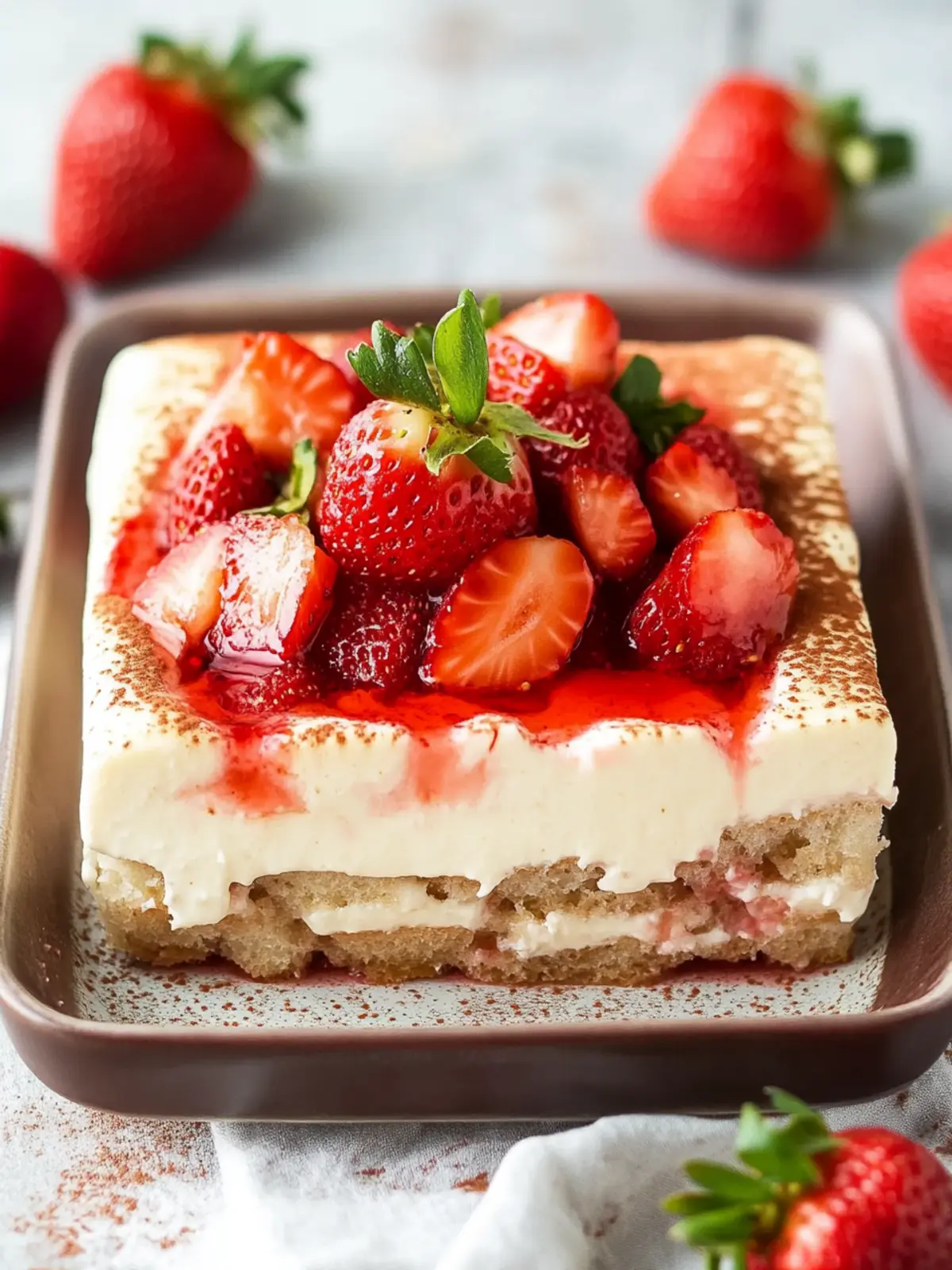 Irresistible Strawberry Tiramisu: No-Bake Summer Delight 2 Strawberry Tiramisu'