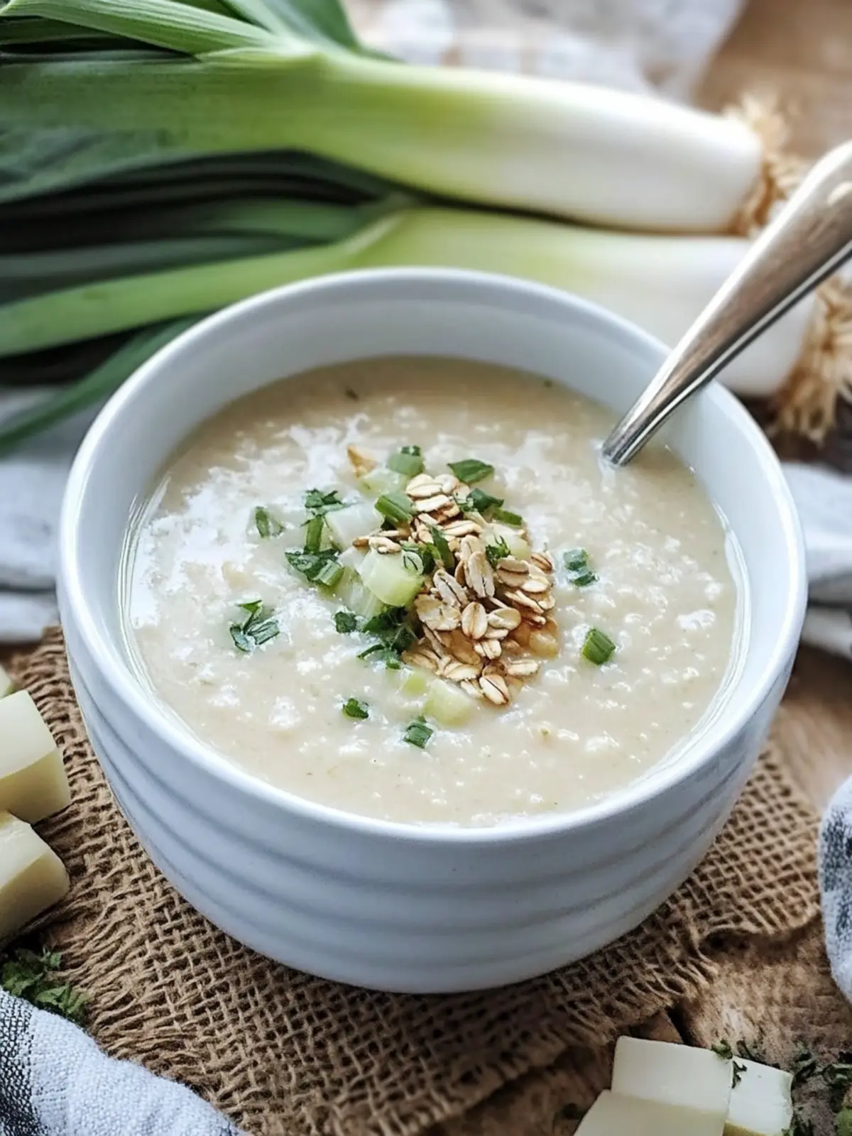 Irish Oatmeal Leek Soup: Comforting Bowl of Irish Goodness 3 Irish Oatmeal Leek Soup